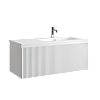 Тумба с раковиной SANCOS SNOB R 1.0, 99 см, правая, bianco
