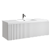 Тумба с раковиной SANCOS SNOB R 1.0, 119 см, bianco