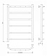 Полотенцесушитель водяной Secado Агата 1 К, 80x60, хром, нижнее подключение, 4603777444013 - изображение 2