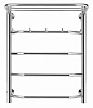Полотенцесушитель водяной Secado Агата 1 КСП 60x60