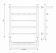 Полотенцесушитель водяной Secado Агата 1 КСП, 60x60, хром, нижнее подключение, 4603777444150 - изображение 2