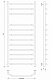 Полотенцесушитель водяной Secado Агата 5, 120x60, хром, нижнее подключение, 4603777444532 - изображение 2