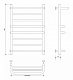 Полотенцесушитель водяной Secado Верона 2, 80x40, хром, нижнее подключение, 4673739246313 - изображение 2