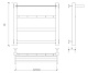 Полотенцесушитель водяной Secado Комано 1 КСП, 60x60, хром, нижнее подключение, 4603777481704 - изображение 2