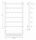 Полотенцесушитель водяной Secado Мерида 1 КСП, 80x40, хром, нижнее подключение, 4603777445447 - изображение 2