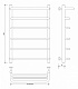 Полотенцесушитель водяной Secado Мерида 1 СП, 80x40, хром, нижнее подключение, 4603777445362 - изображение 2
