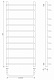 Полотенцесушитель водяной Secado Мерида 2, 120x50, хром, нижнее подключение, 4603759406046 - изображение 2