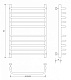 Полотенцесушитель водяной Secado Мерида 4, 80x50, хром, нижнее подключение, 4603759402963 - изображение 2