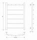 Полотенцесушитель водяной Secado Милан 1 К, 80x40, хром, нижнее подключение, 4603777444648 - изображение 2