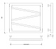 Полотенцесушитель водяной Secado Мирано, 60x50, черный матовый, нижнее подключение, 4603777482152 - изображение 2
