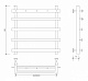 Полотенцесушитель водяной Secado Понтида 1 К, 60x50, хром, нижнее подключение, 4603777474409 - изображение 2