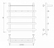 Полотенцесушитель водяной Secado Понтида 1 КСП, 60x50, хром, нижнее подключение, 4603777447564 - изображение 2