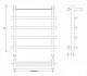 Полотенцесушитель водяной Secado Понтида 1 СП, 60x50, хром, нижнее подключение, 4603777447489 - изображение 2
