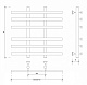 Полотенцесушитель водяной Secado Понтида 4, 60x50, хром, нижнее подключение, 4603759406701 - изображение 2