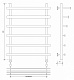 Полотенцесушитель водяной Secado Понтида 7 СП, 80x50, хром, нижнее подключение, 4603777447953 - изображение 2