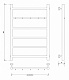 Полотенцесушитель водяной Secado Триада 1 К, 80x40, хром, нижнее подключение, 4603777443443 - изображение 2
