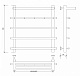 Полотенцесушитель водяной Secado Турин 1 КСП, 60x40, хром, нижнее подключение, 4603777446871 - изображение 4