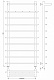 Полотенцесушитель водяной Secado Турин 1 КСП, 120x50, хром, нижнее подключение, 4603759407302 - изображение 4