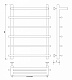 Полотенцесушитель водяной Secado Турин 1 СП, 80x50, хром, нижнее подключение, 4603759404042 - изображение 2