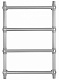 Полотенцесушитель водяной Secado Флоренция 1, 80x60, хром, нижнее подключение, 4603759404387 - изображение 1