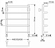 Полотенцесушитель водяной Secado Мерида 1, 40x70, бронза, нижнее подключение, 4603777459734 - изображение 2