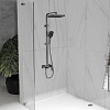 Душевая система Vincea Куб (Cube), вороненая сталь, VSFS-4C12GM