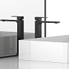 Высокий смеситель для раковины Vincea Куб (Cube), черный, VBF-1C02MB