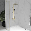 Душевая система Vincea Куб (Cube), брашированное золото, VSFS-4C12BG